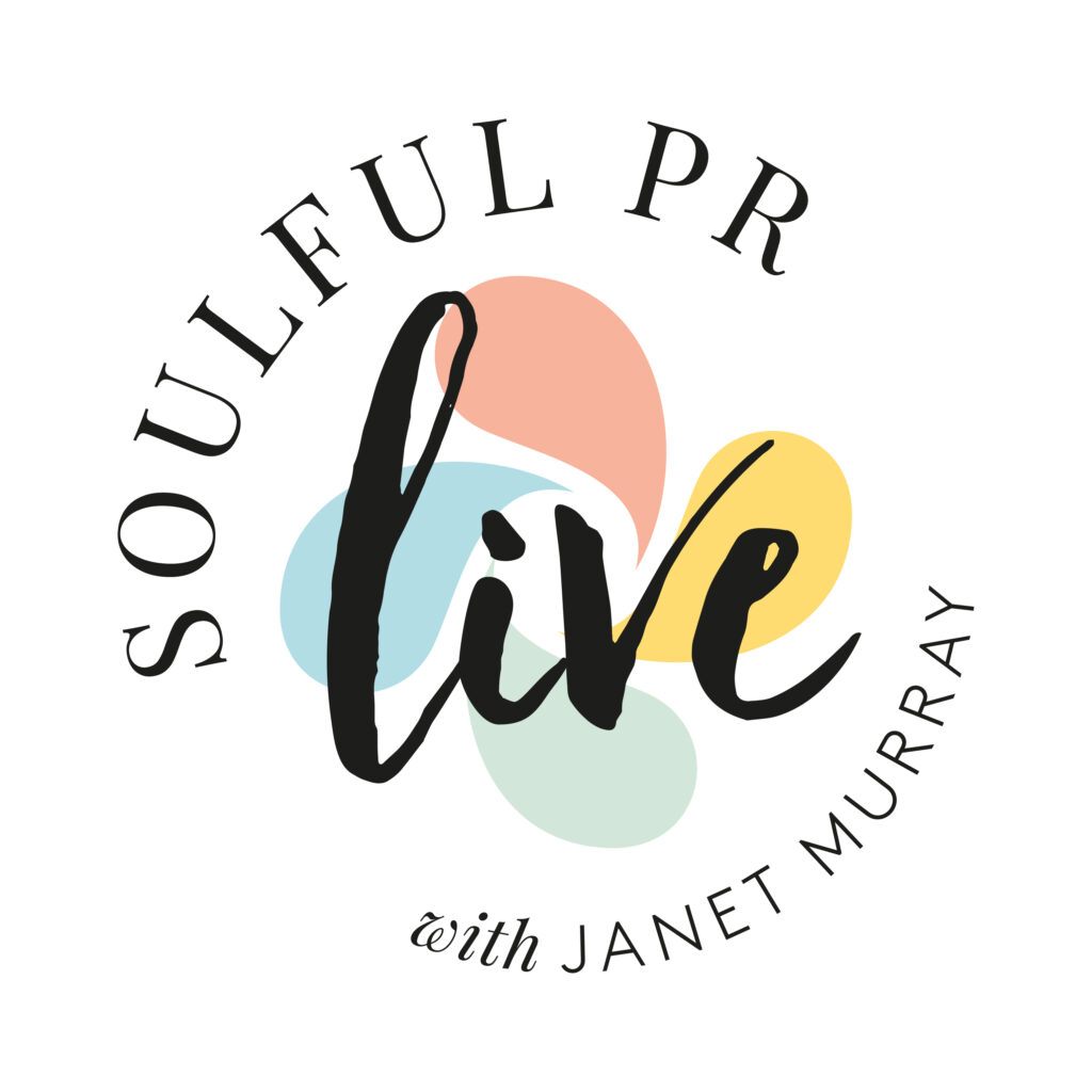 Logo for soulful PR with Janet Murray