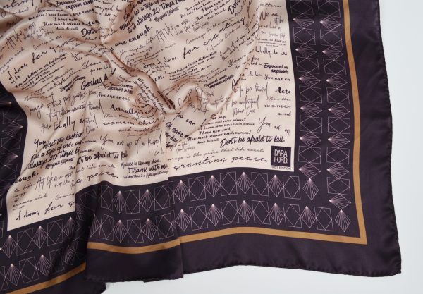 burgundy silk scarf by Dara Ford