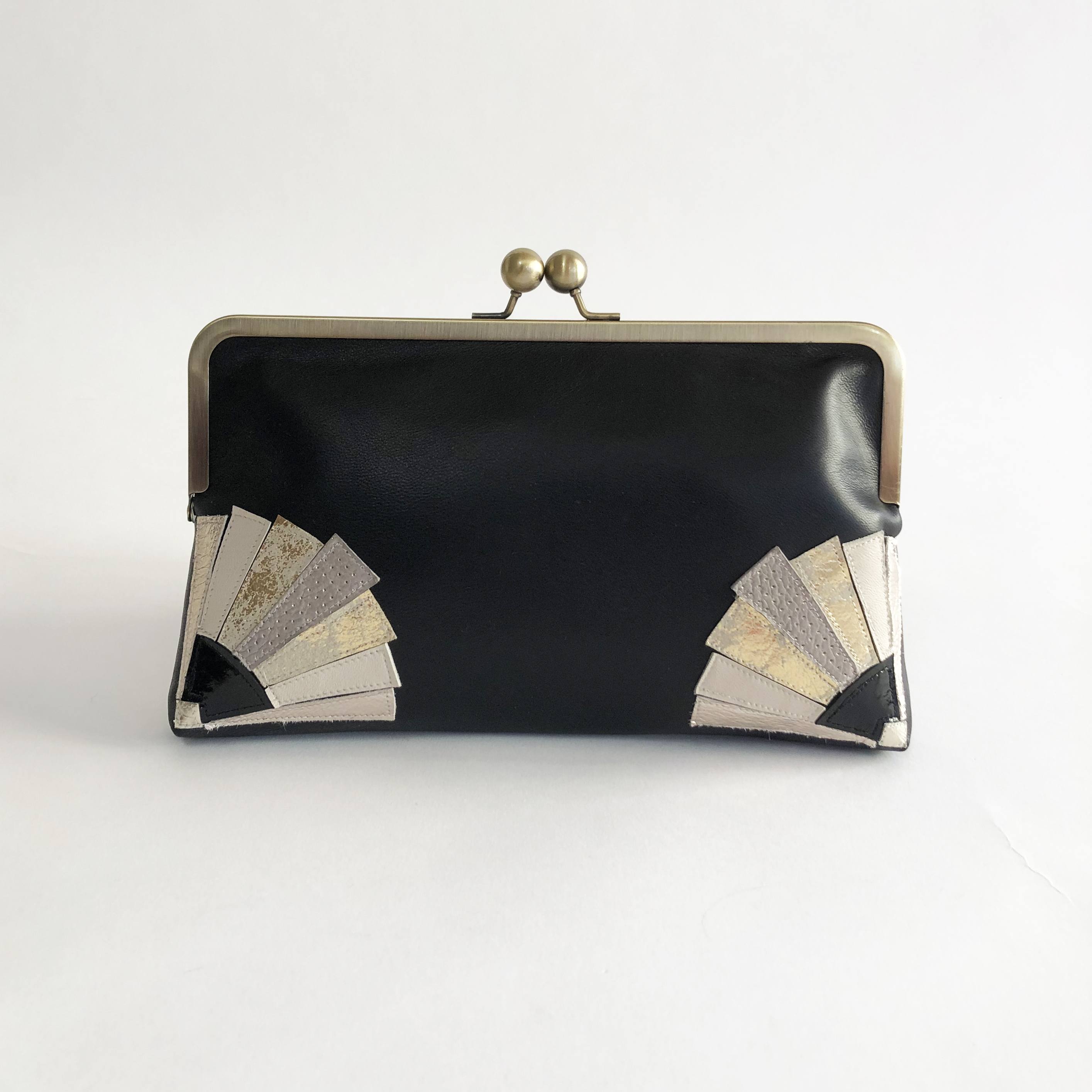 Art Deco 1920s Silk Vintage Clutch Bag UK